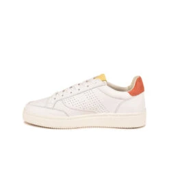Pataugas BASALT/N F2H BLANC/CORAIL 10 Pataugas BASALT/N F2H BLANC/CORAIL -Pataugas Soldes Boutique BASKET FEMME BASALT N F2I BLANC CORAIL 628053 936 3