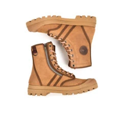 Pataugas AUTHENTIQUE H/ZIPSS F4I CAMEL -Pataugas Soldes Boutique BOOTS FEMME OG H ZIPSS F4I CAMEL 628499 751 6