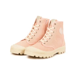 Pataugas AUTHENTIQUE M/ZIPTI F2I ROSE -Pataugas Soldes Boutique BOOTS FEMME OG MID ZIP ROSE PALE 628347 300 5