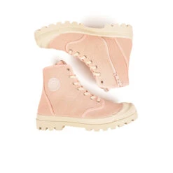 Pataugas AUTHENTIQUE M/ZIPTI F2I ROSE -Pataugas Soldes Boutique BOOTS FEMME OG MID ZIP ROSE PALE 628347 300 6