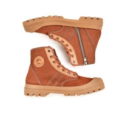 Pataugas AUTHENTIQUE ZIP/SCSH F4I TERRACOTTA -Pataugas Soldes Boutique BOOTS FEMME OG ZIP SCSH F4I TERRACOTTA 628502 255 6