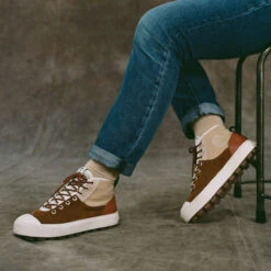 Pataugas ARAN M/MIXS F4H CAMEL/PECHE -Pataugas Soldes Boutique F Aran M HIK Camel Peche